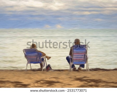Similar – Image, Stock Photo An Impressionist view of a rural winter landscape