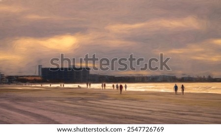 Similar – Image, Stock Photo An Impressionist view of a rural winter landscape