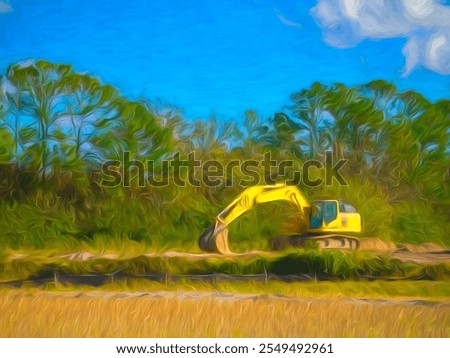 Similar – Image, Stock Photo An Impressionist view of a rural winter landscape