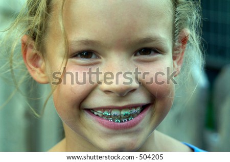 Similar – Image, Stock Photo grin cheek Child Girl
