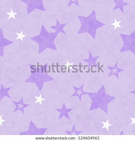 Purple and White Star Fabric with texture Background that is seamless and repeats