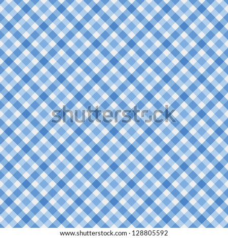 Blue Gingham Fabric Background that is seamless and repeats