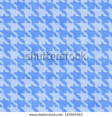 Pale Blue Hounds Tooth textured Fabric Background that is seamless and repeats