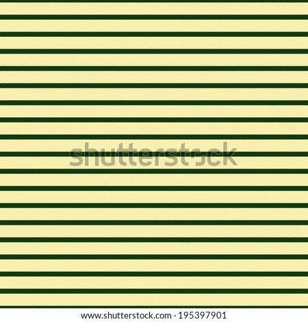 Thin Hunter Green  and Yellow Horizontal Striped Textured Fabric Background that is seamless and repeats