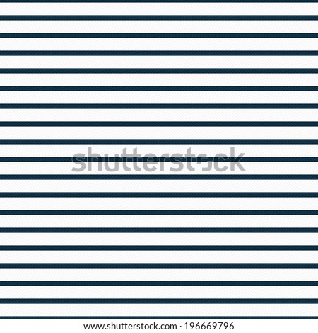 Thin Navy Blue and White Horizontal Striped Textured Fabric Background that is seamless and repeats