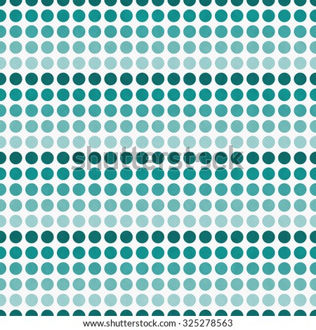 Teal and White Polka Dot Abstract Design Tile Pattern Repeat Background that is seamless and repeats