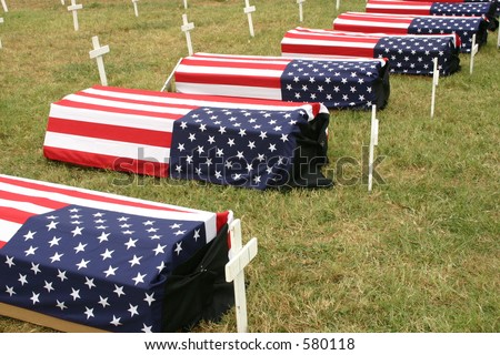 Iraq War Protest Coffins