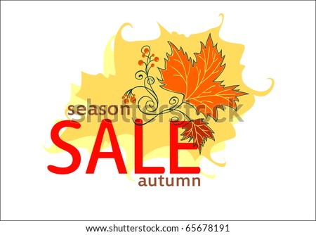 Vector drawings with illustrations to seasonal discounts.