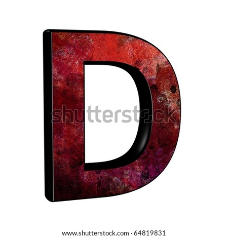 Vintage 3d Letters. Letter D. Stock Photo 64819831 : Shutterstock