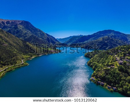 Similar – Image, Stock Photo Lake Ledro, Lago di Ledro in South Tyrol, Italy