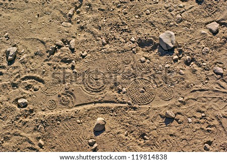 Shoe Print in Sand