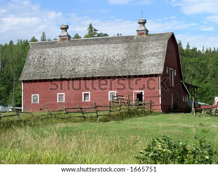 Icon of rural life the red barn