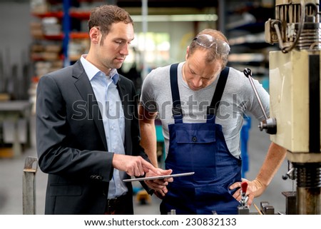 young boss and worker in conversation