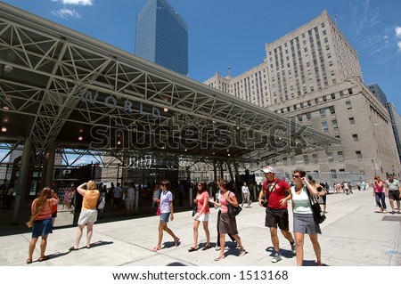 New York City Scene at World Trade Center Metro Station