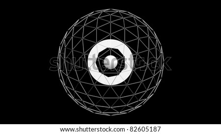 Geodesic Dome on Black RENDER