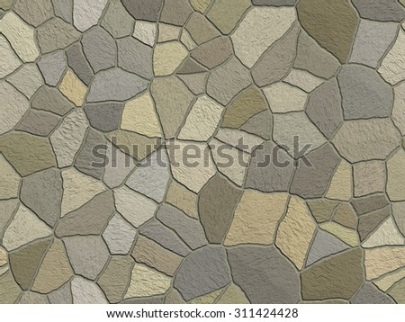 Abstract Background seamless of stone wall or floor texture. (hand digital painting)