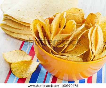 corn tortillas and chips