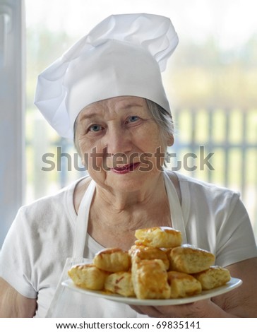Senior woman cook