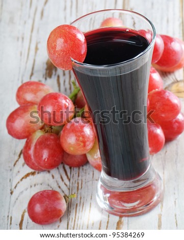 Grapes and grapes juice