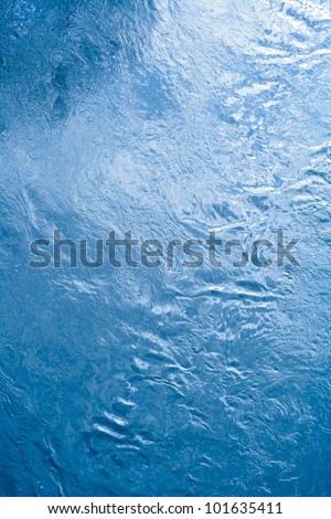 Detailed texture of river water