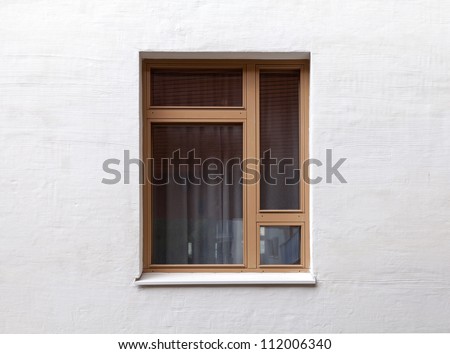 Similar – Image, Stock Photo Window to the street, porcelain dog