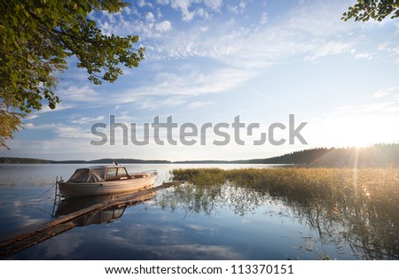 Similar – Image, Stock Photo Still resting fishing boats