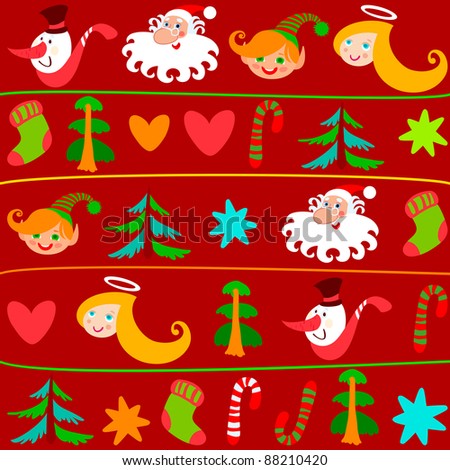 Christmas background.Bitmap copy my vector ID 87966916