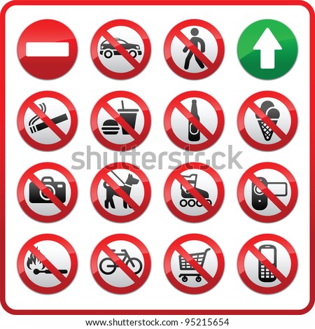 Similar – Image, Stock Photo Bicycles not allowed to be parked sign