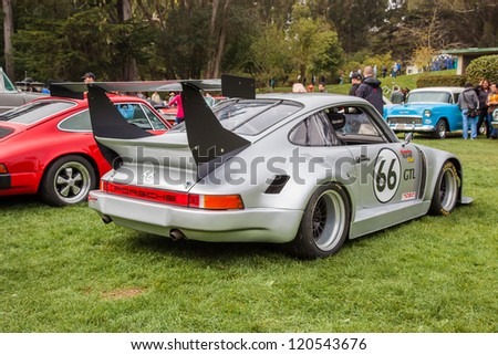 SAN FRANCISCO - SEPTEMBER 29: A Porsche 935 racing car is on display during the 2012 Jimmy's Old Car Picnic in Golden Gate Park in San Francisco on September 29, 2012