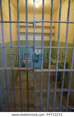 Cell in Alcatraz Island prison