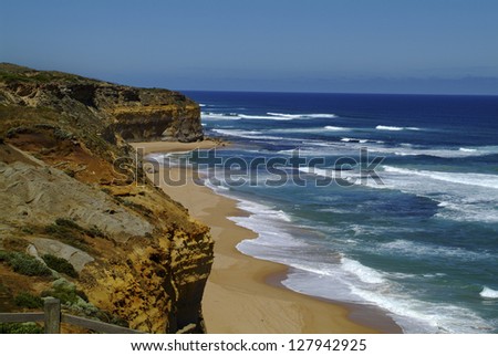 Australia, impressive places of interest on Great Ocean Road in Port Campbell National park