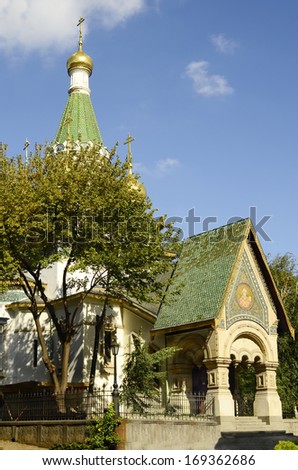 Sofia, Bulgaria - Russian church - aka St. Nikolai church