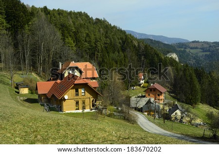 Austria, mountain settlement on Semmering in Lower Austria