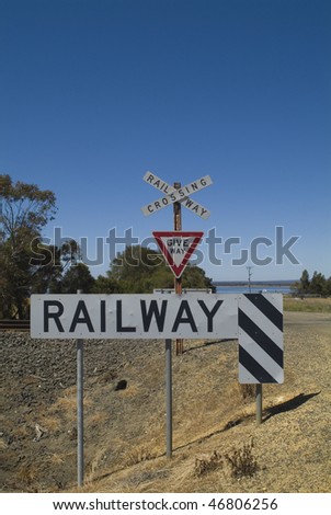 Railway Crossing the Geelong line