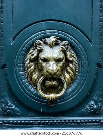 Door knocke - lion head