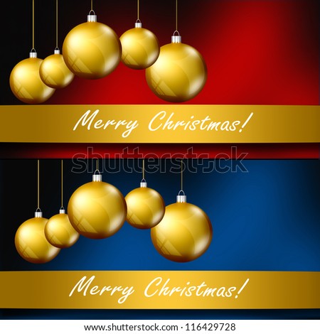 Elegant Christmas background template gift card