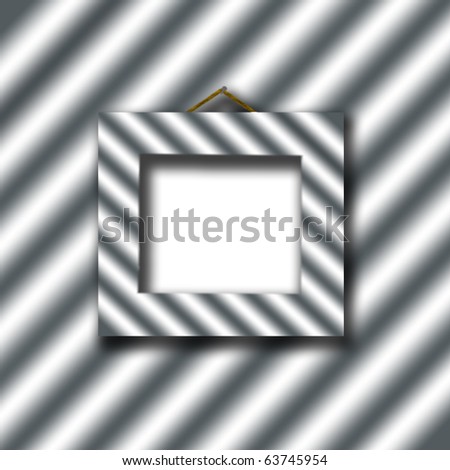 metal background with metal frame