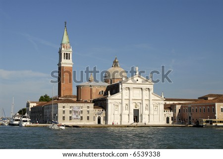 one of many churches on the grand canal in Venice