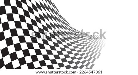 Black and white checkered abstract background. Race background with space for text. Racing flag vector illustration. Flag race background. 