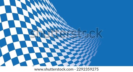 Blue and white checkered abstract background. Race background with space for text. Racing flag vector illustration. Flag race background. 