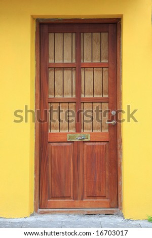 Colorful front door
