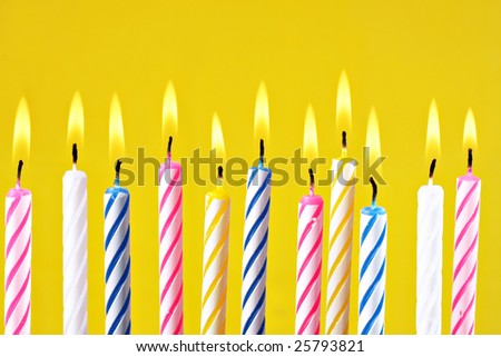 Birthday candles.