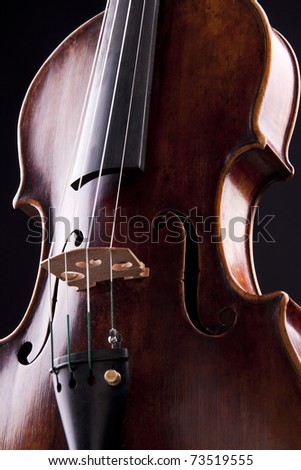 violin string art musical objekt sound black