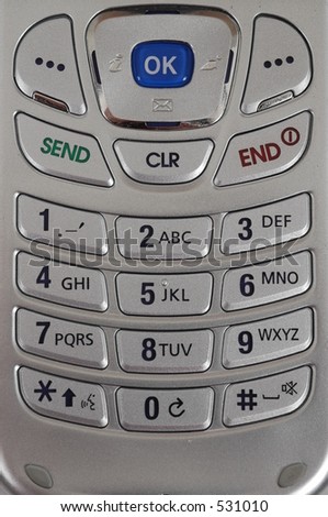 Cell Phone keypad