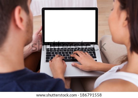 Similar – Image, Stock Photo Crop multiracial couple holding little fingers