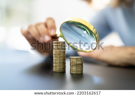 Similar – Image, Stock Photo Senior woman with magnifying glass