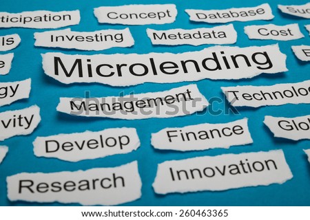 Word Microlending On Piece Of Paper Salient Among Other Related Keywords