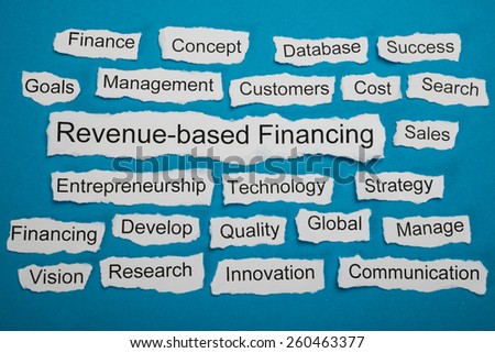 Revenue-based Financing Text On Piece Of Paper Salient Among Other Related Keywords