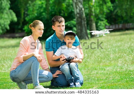 Similar – Image, Stock Photo quadrocopter Lifestyle