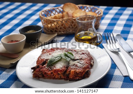the delicious and tasty italian Eggplant Parmesan